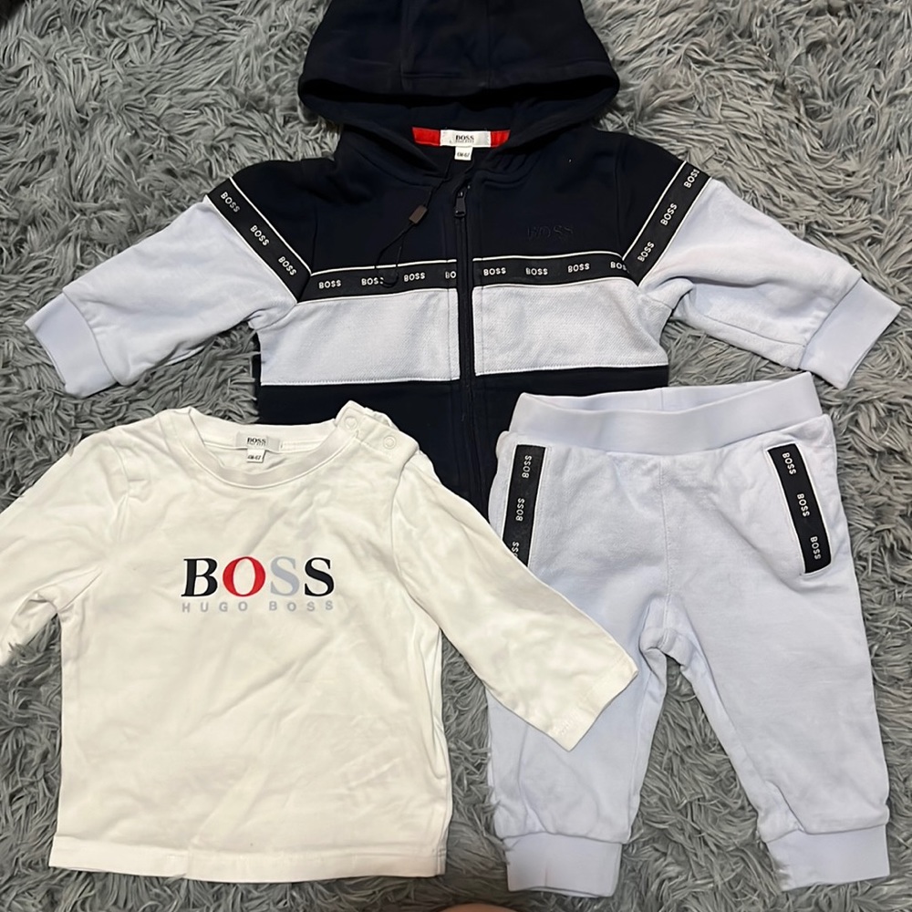 3PC Hugo Boss Track Suit • 6 Month • EUC